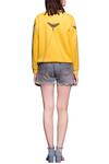 Shop_Shahin Mannan_Yellow Bright Embroidered Jacket For Women_at_Aza_Fashions