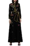 Shahin Mannan_Black Embroidered Jumpsuit For Women_Online_at_Aza_Fashions