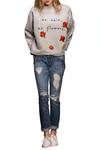 Buy_Shahin Mannan_Grey Floral Motif Sweatshirt  _at_Aza_Fashions