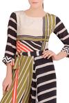 Buy_Soup by Sougat Paul_Multi Color Striped Flared Jumpsuit For Women_Online_at_Aza_Fashions