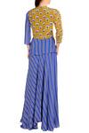Shop_Soup by Sougat Paul_Blue Printed Layered Dress For Women_at_Aza_Fashions
