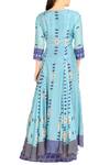 Shop_Soup by Sougat Paul_Blue Double Layer Dress For Women_at_Aza_Fashions