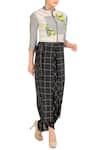 Soup by Sougat Paul_Black Charcoal Jumpsuit With Short Jacket  _Online_at_Aza_Fashions