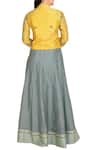 Shop_Soup by Sougat Paul_Grey Flared Anarkali With Jacket For Women_at_Aza_Fashions