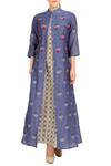 Buy_Soup by Sougat Paul_Purple Front Open Jacket With Dress For Women_at_Aza_Fashions