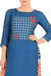 Buy_Soup by Sougat Paul_Blue Crepe Kurta With Maxi Skirt For Women_Online_at_Aza_Fashions