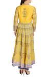 Shop_Soup by Sougat Paul_Yellow Flared Anarkali With Pants _at_Aza_Fashions
