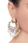 Shop_AE-Tee_Gold Plated Crystals Embellished Earrings _at_Aza_Fashions