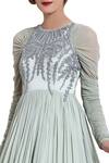 Shop_Vedangi Agarwal_Blue Embroidered Gown _Online_at_Aza_Fashions