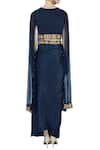 Shop_Aksh_Blue Round Draped Skirt Saree Set For Women_at_Aza_Fashions