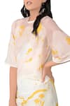 Shop_Sahil Kochhar_White Embroidered Midi Dress For Women_at_Aza_Fashions