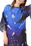 Buy_Sahil Kochhar_Blue Silk Midi Dress  _Online_at_Aza_Fashions