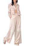 Buy_Sahil Kochhar_Beige Champagne Rose Embroidered Jacket_at_Aza_Fashions