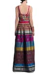 Shop_Payal Jain_Multi Color Brocade Square Neck Embroidered Gown For Women_at_Aza_Fashions