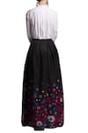 Shop_Payal Jain_Black Tafetta High Cotton Embroidered Skirt Set_at_Aza_Fashions
