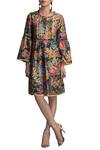 Buy_Payal Jain_Multi Color Chanderi Floral Printed Tunic_at_Aza_Fashions