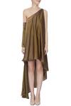 Shop_Deme by Gabriella_Green Asymmetric Dress For Women_Online_at_Aza_Fashions