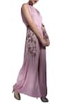 Buy_Nidzign Couture_Pink Round Embroidered Jumpsuit For Women_at_Aza_Fashions