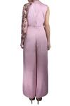 Shop_Nidzign Couture_Pink Round Embroidered Jumpsuit For Women_at_Aza_Fashions