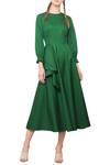Buy_Manika Nanda_Green Forest Midi Dress For Women_at_Aza_Fashions