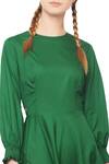 Manika Nanda_Green Forest Midi Dress For Women_Online_at_Aza_Fashions