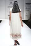 Shop_Prama by Pratima Pandey_Off White Ivory Double Layer Hand Woven Chanderi Dress With Slip_at_Aza_Fashions