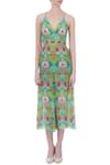 Shop_Siddhartha Bansal_Green Printed Jumpsuit_Online_at_Aza_Fashions