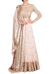 Buy_Nakul Sen_Pink Chiffon Embellished Lehenga Set_at_Aza_Fashions