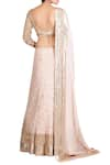 Shop_Nakul Sen_Pink Chiffon Embellished Lehenga Set_at_Aza_Fashions