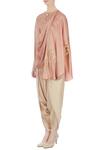 Buy_Shruti Ranka_Silver Embellished Round Dhoti Pant Set  _Online_at_Aza_Fashions