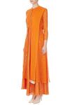 Buy_Manasi Sengupta_Orange Embroidered Kurta With Dupatta_Online_at_Aza_Fashions