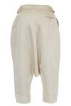 Bloni_Beige Linen Drop Crotch Pants_Online_at_Aza_Fashions