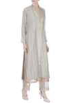 Buy_Urvashi Kaur_Blue Silk Pants  _at_Aza_Fashions
