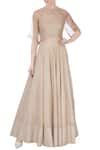 Buy_Urvashi Kaur_Beige Silk Maxi Skirt  _at_Aza_Fashions