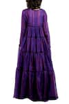 Shop_Saaksha & Kinni_Purple Tiered Long Jacket_at_Aza_Fashions