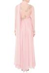 Shop_Mani Bhatia_Pink Round Draped Embroidered Anarkali For Women_at_Aza_Fashions