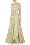 Buy Vandana Sethi Green Embroidered Lehenga Set Online at Aza Fashions Buy_Vandana Sethi_Green Embroidered Lehenga Set_Online_at_Aza_Fashions