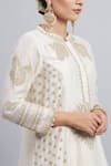 Sheetal Batra_White Kurta Chanderi  Salwar - Bamber Satin Dupatta Naazira Set _at_Aza_Fashions