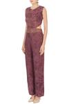 Buy_Natasha J_Purple Round Printed Jumpsuit For Women_Online_at_Aza_Fashions