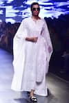 Buy_House of Kotwara_White Round Chikankari Kurta Set  _at_Aza_Fashions