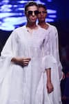 Shop_House of Kotwara_White Round Chikankari Kurta Set  _at_Aza_Fashions