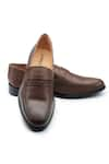 Rapawalk_Brown Leather Slip On Shoes  _Online_at_Aza_Fashions