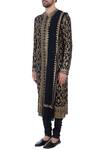 Buy_Mehraab_Black Georgette Embroidered Kurta With Dupatta_Online_at_Aza_Fashions