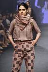 PUNIT BALANA_Pink Na Chanderi Silk Jacket And Pant Set For Women_Online_at_Aza_Fashions