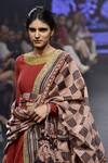 PUNIT BALANA_Red Round Chanderi Silk Anarkali Set For Women_Online_at_Aza_Fashions