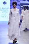 Buy_House of Kotwara_White Embroidered Chikankari Work Corset Round Jacket And Kurta Set For Women_at_Aza_Fashions