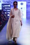 Buy_House of Kotwara_White Embroidered Chikankari Work Round Jacket And Kurta Set For Women_at_Aza_Fashions