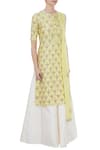 Rajat K Tangri_White Chanderi Embellished Kurta Set_Online_at_Aza_Fashions