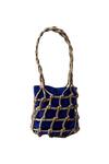 Buy Devina Juneja Silver Velvet Potli Bag at Aza Fashions Buy_Devina Juneja_Silver Velvet Potli Bag _at_Aza_Fashions