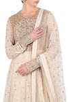 Nikasha_White Round Embroidered Anarkali Set For Women_Online_at_Aza_Fashions
